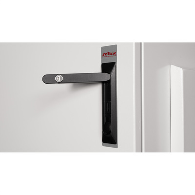 19" Rack na stenu 7U, sivý, 490x600x450mm (HxWxD), RAL7035, IP55, vonkajší, odnímateľné bočnice