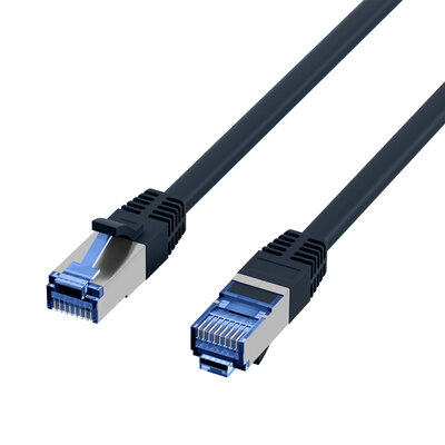 S/FTP (PiMF) Patchkábel LSOH 30m cat.7, čierny, Cu, SuperFlex