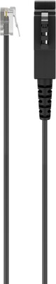Kábel telefónny RJ11/TAE-F, M/M, 15m, Universal Pinout, biely