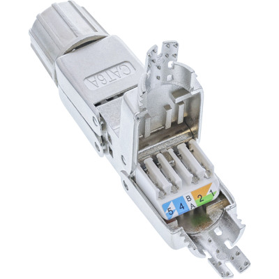 Spojka Keystone cat.6a, AWG22-AWG24 beznástrojový (toolless), LSA/Krone, SLIM