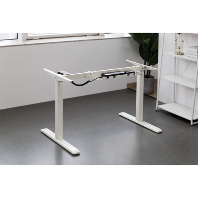 Káblový organizér, žľab na káble pod stôl, 590x131x74mm (DxHxV), biely
