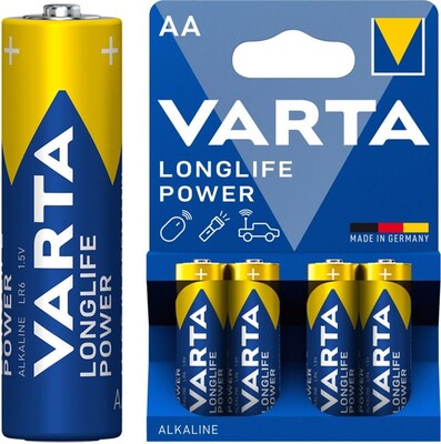 Batéria VARTA Longlife Power Alkalická AA (4ks) 1.5V (LR6) 4BL