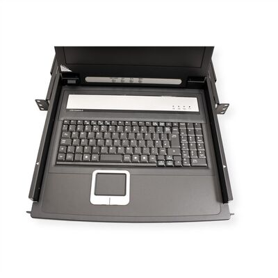 KVM konzola 17" LCD, 1 port, VGA, USB + PS/2, UK layout