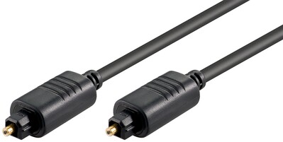 Kábel Toslink audio optický SPDIF prepojovací M/M 0.5m, ø5.0mm, čierny