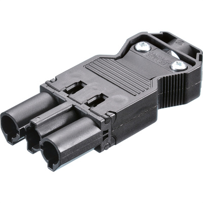Konektor plochý 3-pin SAMEC napájací GST18i3 čierny 92.932.3053.1