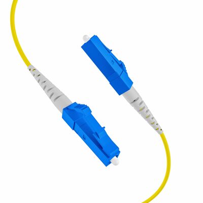 Fiber kábel LC-LC, 100m OS2(9/125µm), Trunk cable U-DQ(ZN)BH  4E, 4x Simplex, čierny/žltý