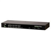 KVM switch/prepínač 8PC, VGA, PS/2+USB, OSD