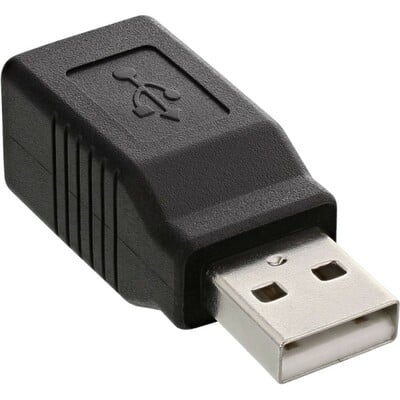 Adaptér USB 2.0 AM / BF, High Speed, čierny