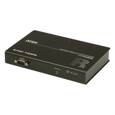 Predĺženie KVM cez TP do 100m, HDMI, USB, RS232, LAN, Audio (3.5mm jack), 4K@60Hz