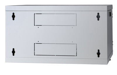 19" Rack na stenu 9U, sivý, 465x600x600mm (HxWxD), dvojitá konštrukcia