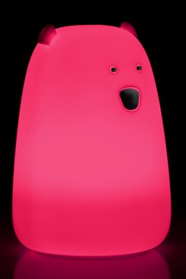 Nočná LED lampa "Ľadový medveď", rôzne režimy svietenia, RGB farby, nabíjacia (USB C)