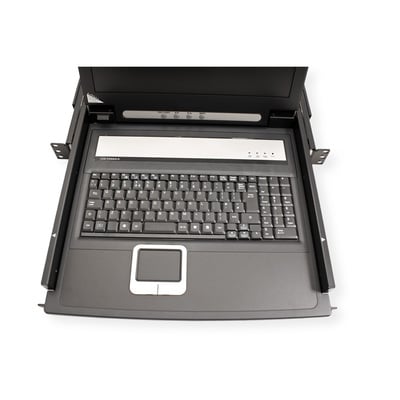 KVM konzola 17" LCD, 1 port, VGA, USB + PS/2, UK layout