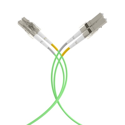 Fiber kábel LC-LC, 10m Duplex OM5(50/125µm), LSOH, 2mm, zelený