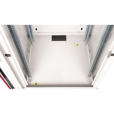 19" Rack na stenu 20U, sivý, 996x600x600mm (HxWxD), RAL7035, PRO, odnímateľné bočnice