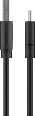 Kábel USB 2.0 Typ C AM/CM 1m, High Speed, čierny