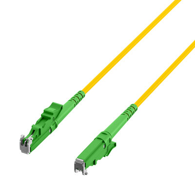 Fiber kábel E2000/APC-E2000/APC, 2m Simplex OS2(9/125µm), LSOH, 3mm, žltý