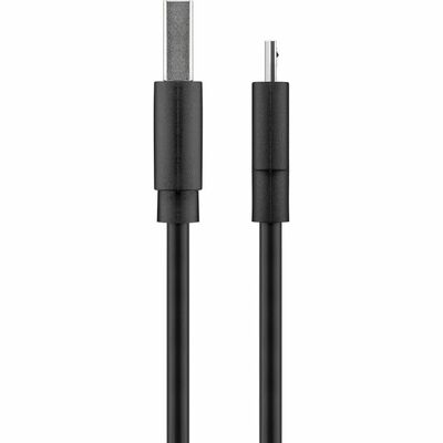 Kábel USB 2.0 A-MICRO-B M/M 0.5m, High Speed, čierny