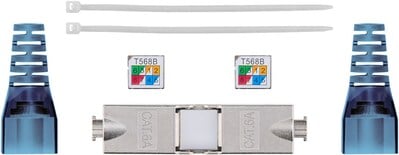 Spojka Keystone Cat.6A, AWG24..AWG22  beznástrojový (toolless), SLIM