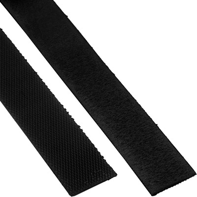 Káblový organizér suchý zips 10m návin, čierna farba, šírka 16mm