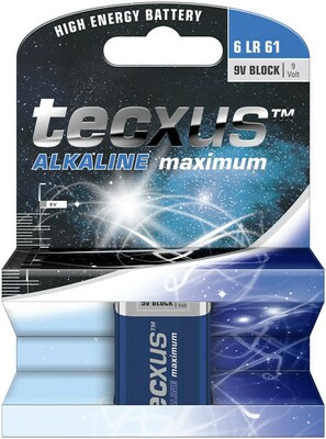 Baterka Tecxus Alkalická 9V (6LR61) 1BL