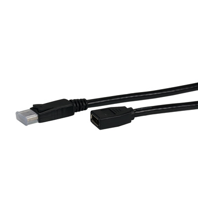 Kábel DisplayPort M/F predlžovací 2m, 8K@60Hz, DP v1.4, 32.4Gbit/s, čierny