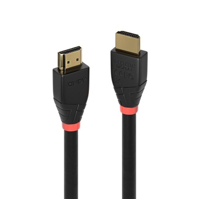 Kábel HDMI M/M 10m, Ultra High Speed+Eth, 4K@60Hz, HDMI 2.0, 18G, G, čierny, jednosmerný, Aktívny