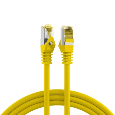 S/FTP (PiMF) Patchkábel LSOH 7.5m cat.7, žltý, Cu