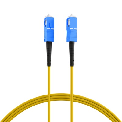 Fiber kábel SC-SC, 1m Simplex OS2(9/125µm), LSOH, G657.A2, ohybný, 3mm, žltý