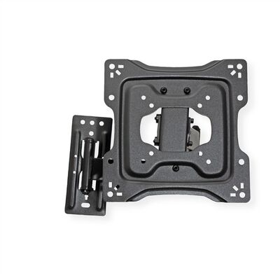 Držiak pre monitor / TV na stenu, max 25kg, rameno 400mm, VESA 75/100/200, čierny