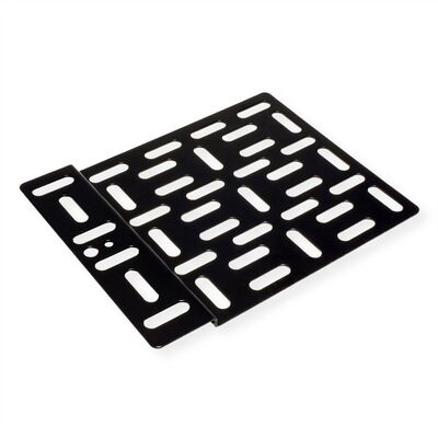 Držiak univerzálny pre média boxy (setobox, distribútor, switch), malý (202x160mm), kovový, čierny