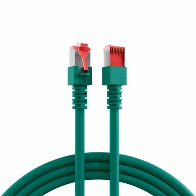 S/FTP (PiMF) Patchkábel LSOH 25m, cat.6, zelený, Cu