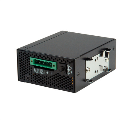 Konvertor RJ45/SFP - RS232, 100Mbit, POE, konfigurovatelný cez web/Konzolu, čierny