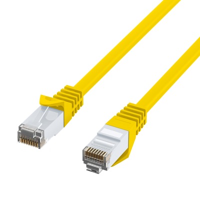 UTP Patchkábel LSOH 0.5m cat.6, žltý, CCA