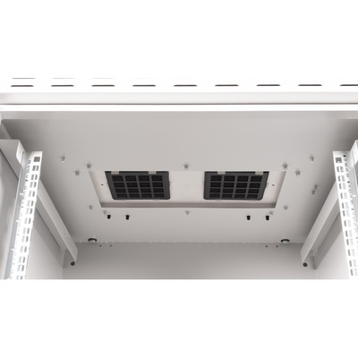 19" Rack na stenu 16U, sivý, 891x600x600mm (HxWxD), RAL7035, IP55, vonkajší, odnímateľné bočnice