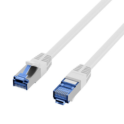 S/FTP (PiMF) Patchkábel LSOH 0.5m cat.7, biely, Cu, SuperFlex
