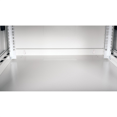 19" Rack na stenu 4U, sivý, 290x600x600mm (HxWxD), odnímateľné bočnice