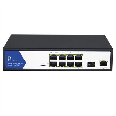PoE Switch Gigabit 10port PoE, 8 + 2 Uplink (1x GbE + 1x SFP)