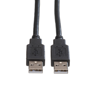 Kábel USB 2.0 A-A M/M 0.8m, High Speed, čierny