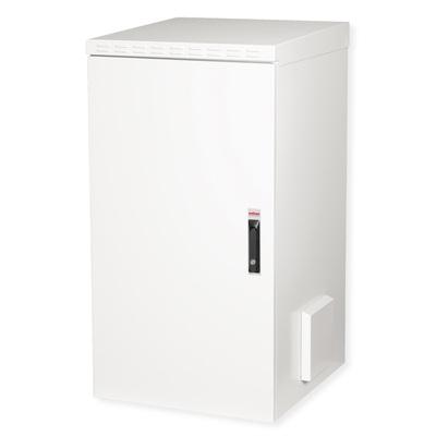 19" Rack na stenu 22U, sivý, 1157x600x600mm (HxWxD), RAL7035, IP55, vonkajší, odnímateľné bočnice