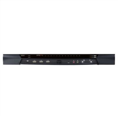 KVM switch/prepínač cez IP, 16PC, 32 remote users, 1 local, 2 remote, VGA, PS2+USB, HotKeys, OSD