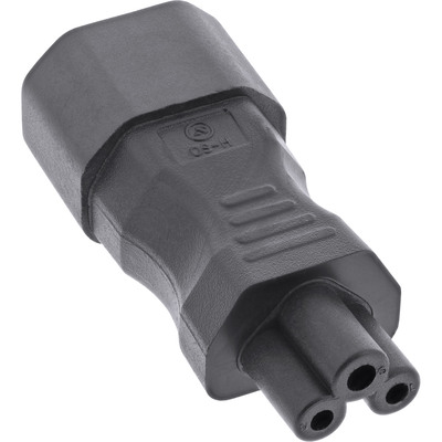 Adaptér C14/C5 M/F, čierny