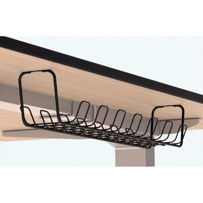 Káblový organizér, žľab na káble pod stôl, 600x132x99mm (DxHxV), čierny, 2ks/bal