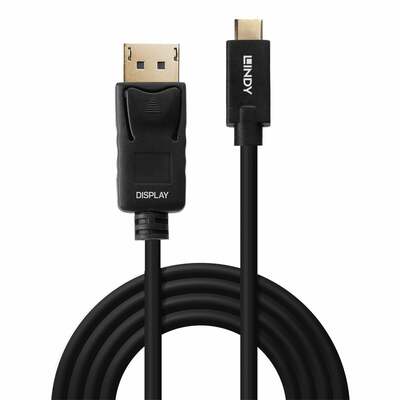 Kábel USB 3.1 Typ C na DisplayPort M/M 10m, 4K@60Hz UHD, HDR, čierny