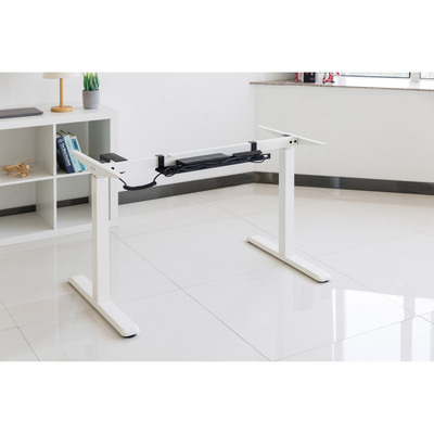 Káblový organizér, žľab na káble pod stôl, 590x131x74mm (DxHxV), čierny