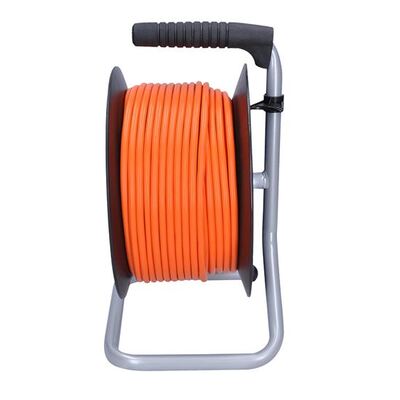 Predlžovačka bubon 50m s 4 zásuvkami, 1.50mm², tepelná poistka, oranžová