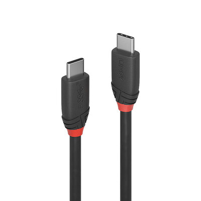Kábel USB 3.2 Gen 2x2, Typ C CM/CM 1.5m, 20Gbps, PD 60w 20V3A, Black Line, čierny