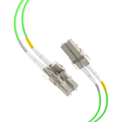 Fiber kábel LC-LC, 5m Duplex OM5(50/125µm), LSOH, 2mm, zelený
