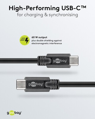 Kábel USB 3.2 Gen 1, Typ C CM/CM 0.5m, 5Gbps, PD 60w 20V3A, čierny