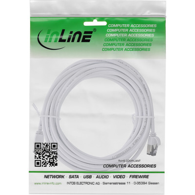 U/FTP (PiMF) Patchkábel LSOH TPE 2m cat.8.1, biely, slim, Cu, Flex Cable, Ø4.3mm