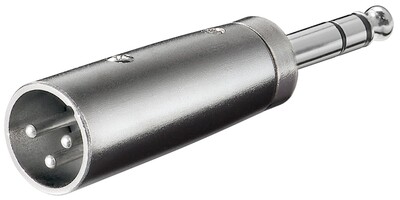 Adaptér XLR/6.35mm stereo M/M